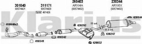 Klarius 030142E - Система випуску ОГ autocars.com.ua