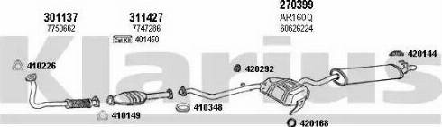 Klarius 030144E - Система випуску ОГ autocars.com.ua