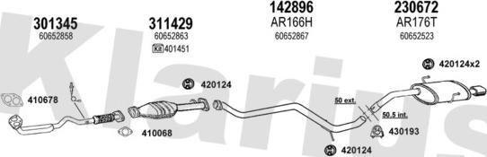 Klarius 030151E - Система випуску ОГ autocars.com.ua