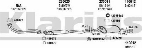 Klarius 060078E - Система випуску ОГ autocars.com.ua