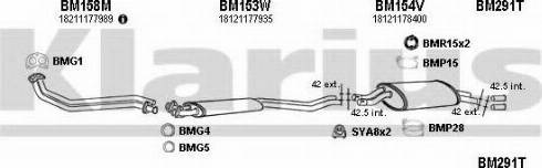 Klarius 060078U - Система випуску ОГ autocars.com.ua