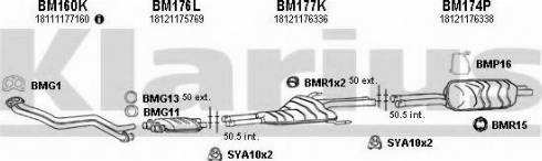 Klarius 060085U - Система випуску ОГ autocars.com.ua