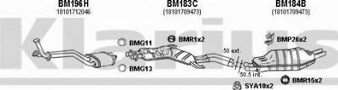 Klarius 060094U - Система випуску ОГ autocars.com.ua