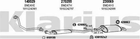 Klarius 060136E - Система випуску ОГ autocars.com.ua