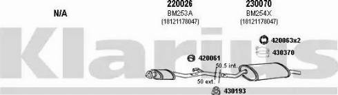 Klarius 060142E - Система випуску ОГ autocars.com.ua