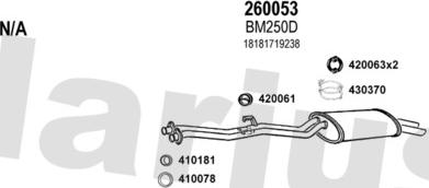 Klarius 060145E - Система випуску ОГ autocars.com.ua