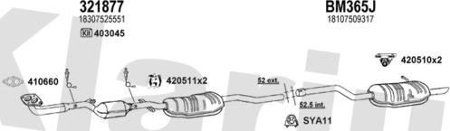 Klarius 060307U - Система випуску ОГ autocars.com.ua