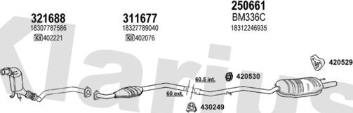 Klarius 060314E - Система випуску ОГ autocars.com.ua