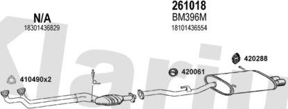 Klarius 060323E - Система випуску ОГ autocars.com.ua