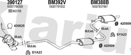 Klarius 060326U - Система випуску ОГ autocars.com.ua