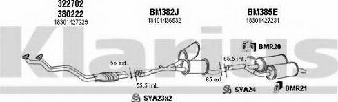 Klarius 060338U - Система випуску ОГ autocars.com.ua