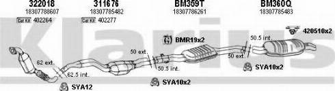 Klarius 060346U - Система випуску ОГ autocars.com.ua