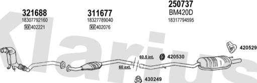 Klarius 060426E - Система випуску ОГ autocars.com.ua