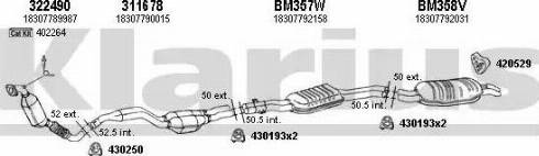 Klarius 060436E - Система випуску ОГ autocars.com.ua