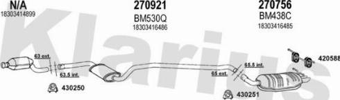 Klarius 060454E - Система випуску ОГ autocars.com.ua