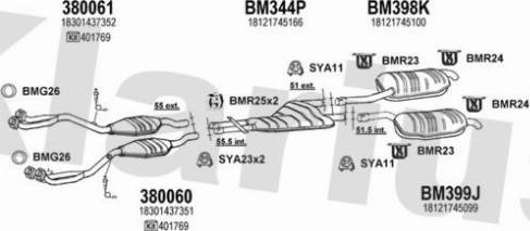 Klarius 060459U - Система випуску ОГ autocars.com.ua