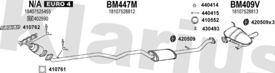 Klarius 060462U - Система випуску ОГ autocars.com.ua