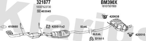 Klarius 060466U - Система випуску ОГ autocars.com.ua