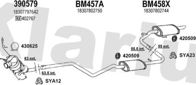 Klarius 060488U - Система випуску ОГ autocars.com.ua