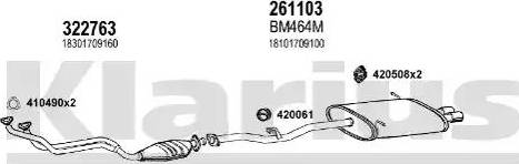 Klarius 060507E - Система випуску ОГ autocars.com.ua