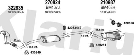 Klarius 060511E - Система випуску ОГ autocars.com.ua