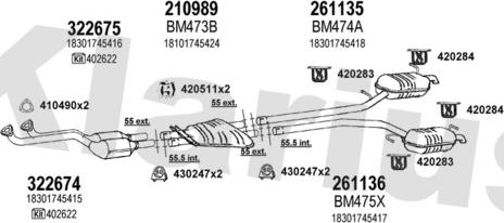 Klarius 060516E - Система випуску ОГ autocars.com.ua