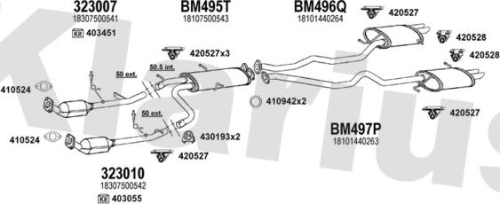 Klarius 060533E - Система випуску ОГ autocars.com.ua