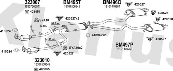 Klarius 060533U - Система випуску ОГ autocars.com.ua