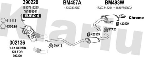 Klarius 060536U - Система випуску ОГ autocars.com.ua