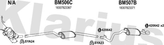 Klarius 060540U - Система випуску ОГ autocars.com.ua