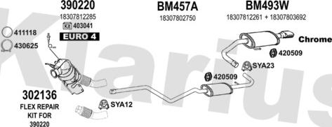 Klarius 060549U - Система випуску ОГ autocars.com.ua