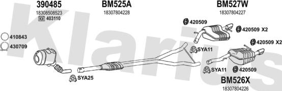 Klarius 060558U - Система випуску ОГ autocars.com.ua