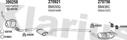 Klarius 060560E - Система випуску ОГ autocars.com.ua