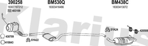 Klarius 060560U - Система випуску ОГ autocars.com.ua