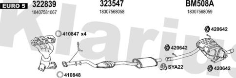 Klarius 060590U - Система випуску ОГ autocars.com.ua