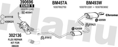 Klarius 060600U - Система випуску ОГ autocars.com.ua