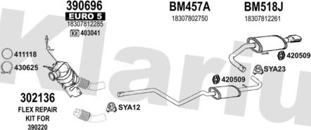 Klarius 060608U - Система випуску ОГ autocars.com.ua