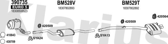 Klarius 060612U - Система випуску ОГ autocars.com.ua