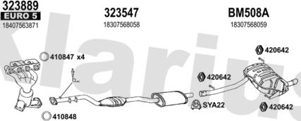 Klarius 060624U - Система випуску ОГ autocars.com.ua