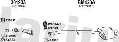 Klarius 060799U - Система випуску ОГ autocars.com.ua