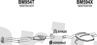 Klarius 060807U - Система випуску ОГ autocars.com.ua