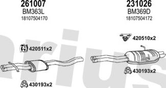 Klarius 060951E - Система випуску ОГ autocars.com.ua