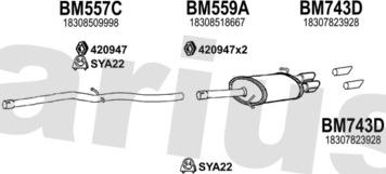 Klarius 060975U - Система випуску ОГ autocars.com.ua