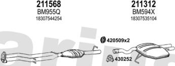 Klarius 060999E - Система випуску ОГ autocars.com.ua