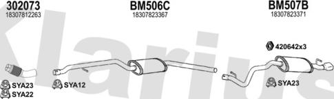 Klarius 061027U - Система випуску ОГ autocars.com.ua
