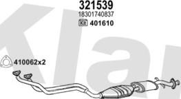 Klarius 061037E - Система випуску ОГ autocars.com.ua