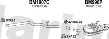 Klarius 061181U - Система випуску ОГ autocars.com.ua