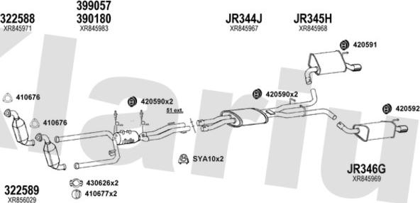 Klarius 080212U - Система випуску ОГ autocars.com.ua