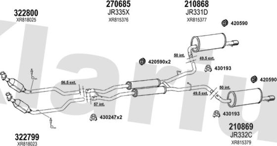 Klarius 080213E - Система випуску ОГ autocars.com.ua