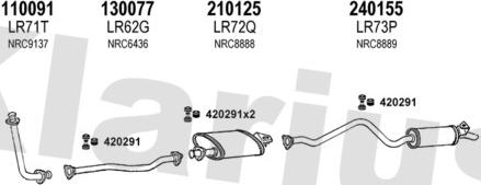 Klarius 090102E - Система випуску ОГ autocars.com.ua